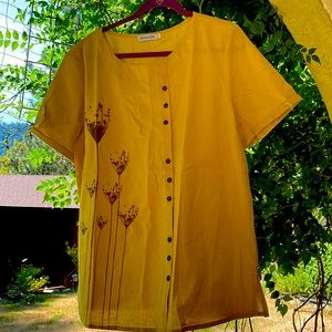 Cotton pull over blouse